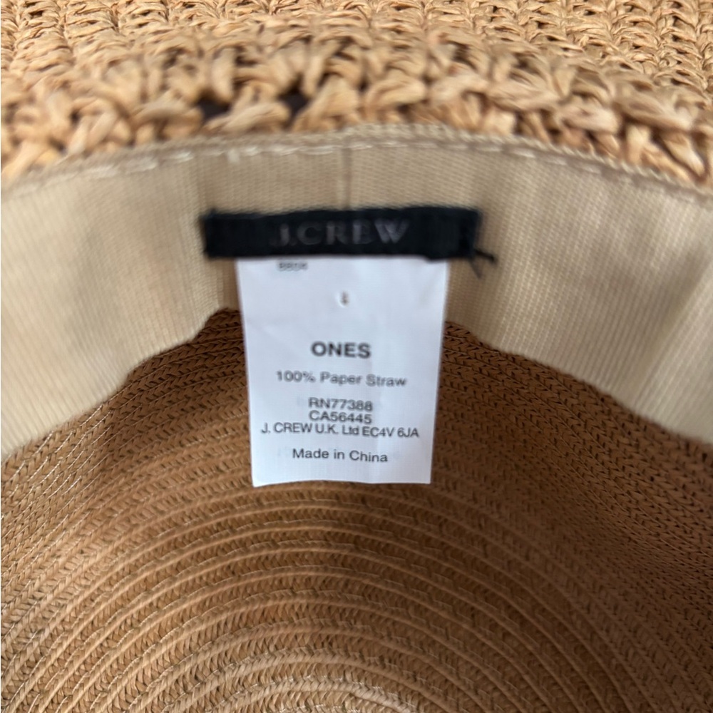 J.Crew packable sun hat with a wide brim - Picture 2 of 2